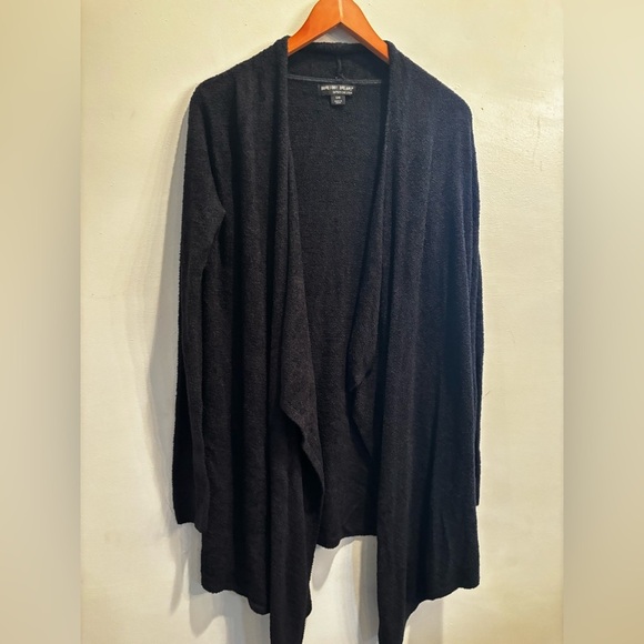 Barefoot Dreams Black Cardigan S/M warm cozy soft lounge comfort - Picture 13 of 14